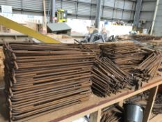 Contents of steel shop iron rebar off cuts