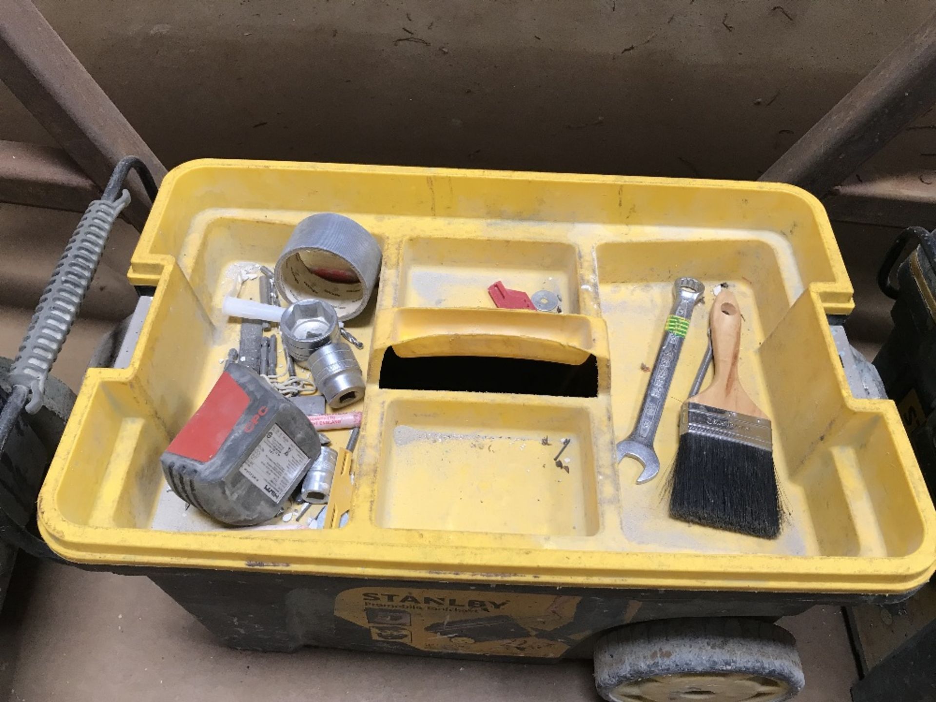 Large Mobile Stanley tool box with contents - Image 2 of 3