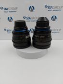 (2) Damaged Zeiss ARRI Ultra 16 T1.3 Cinema PL Mount Lenses (6mm & 14mm)