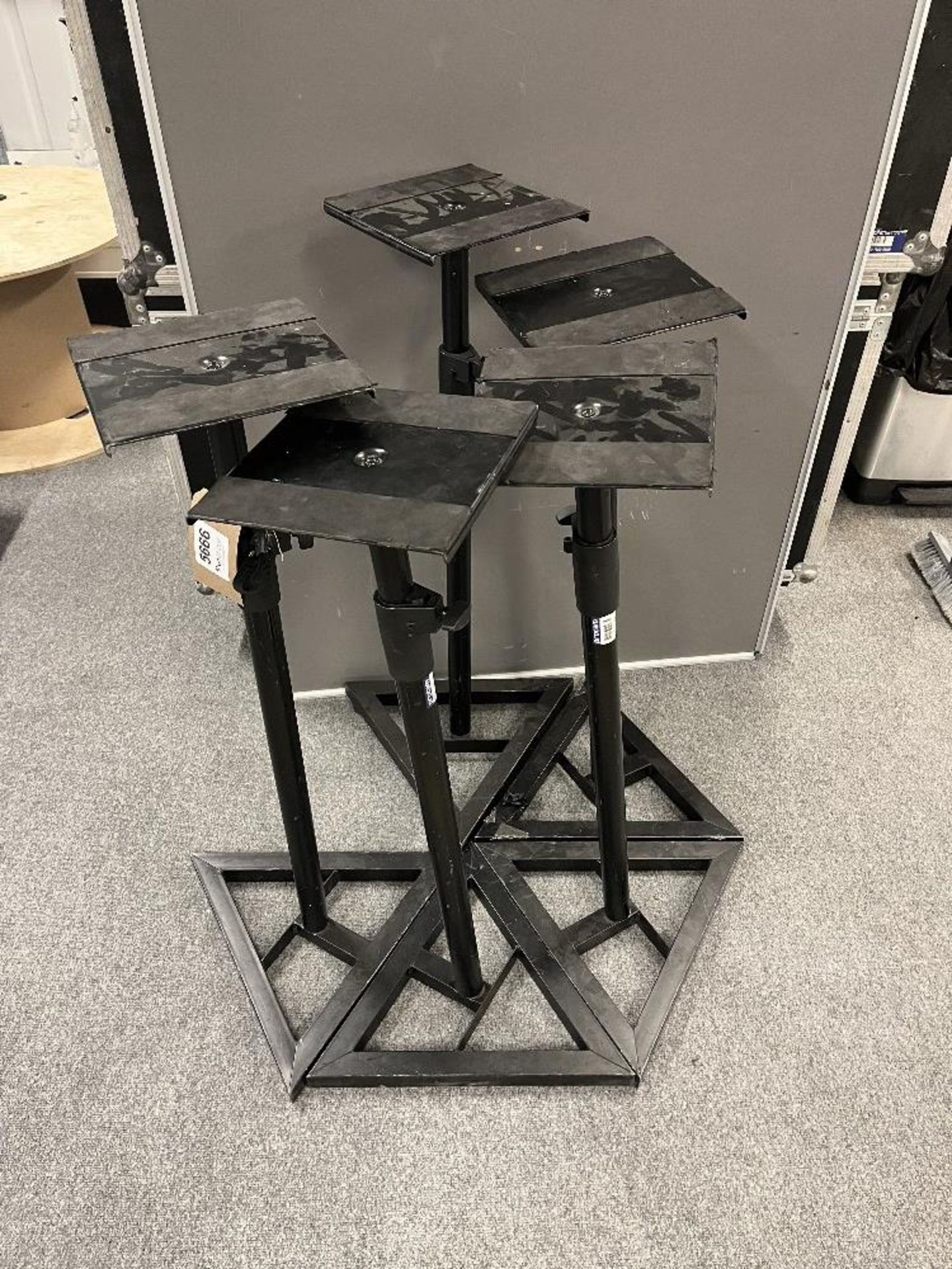 (5) Variable Height Monitor Stands