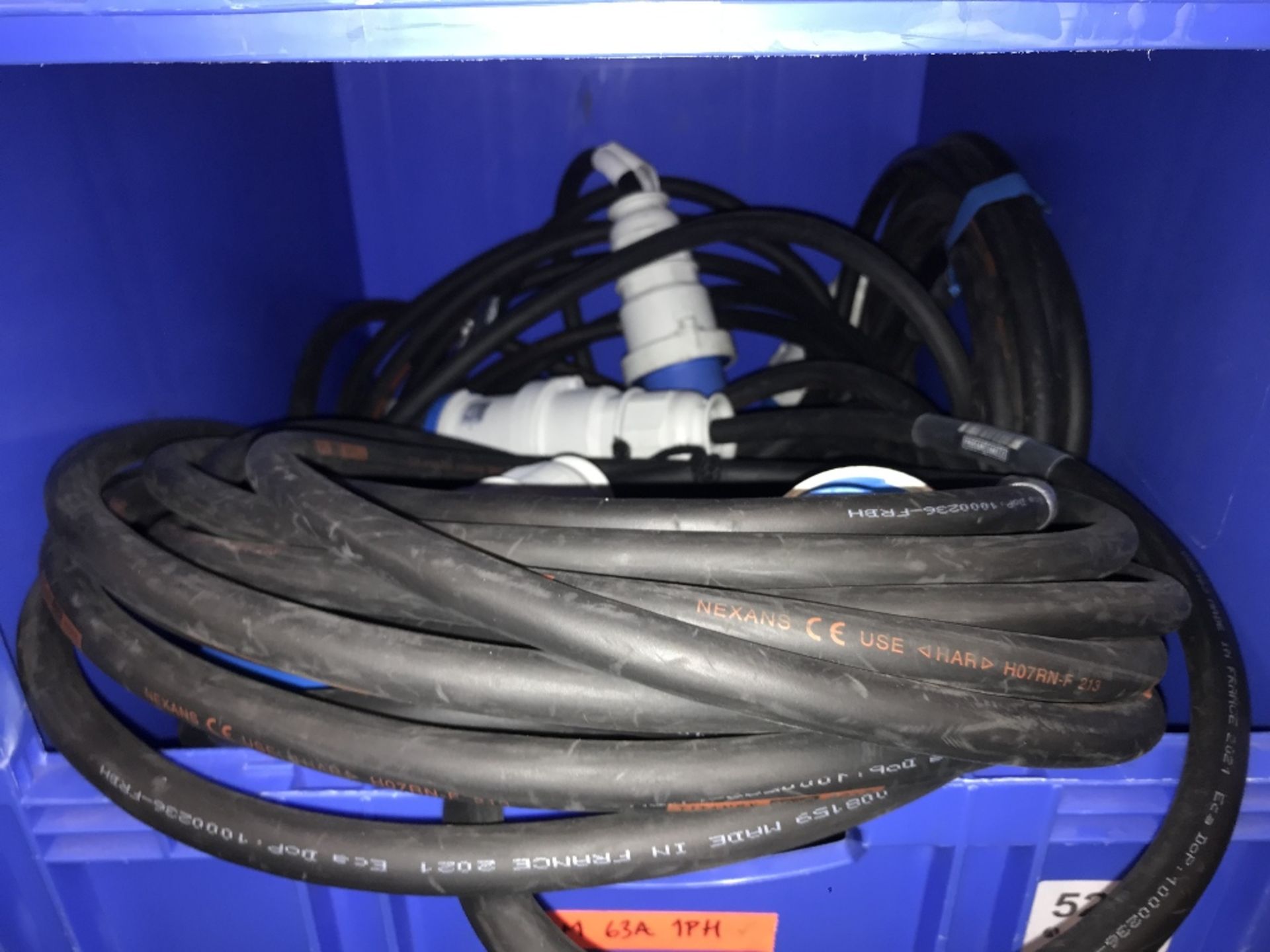 Quantity of 8m 63A 1PH Extension Cables - Image 2 of 2