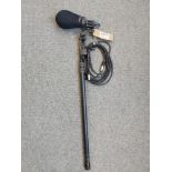 Sanken CS-1E Microphone With K-Tek Boom Pole, Rycote Softie Windshield And Rode Cable