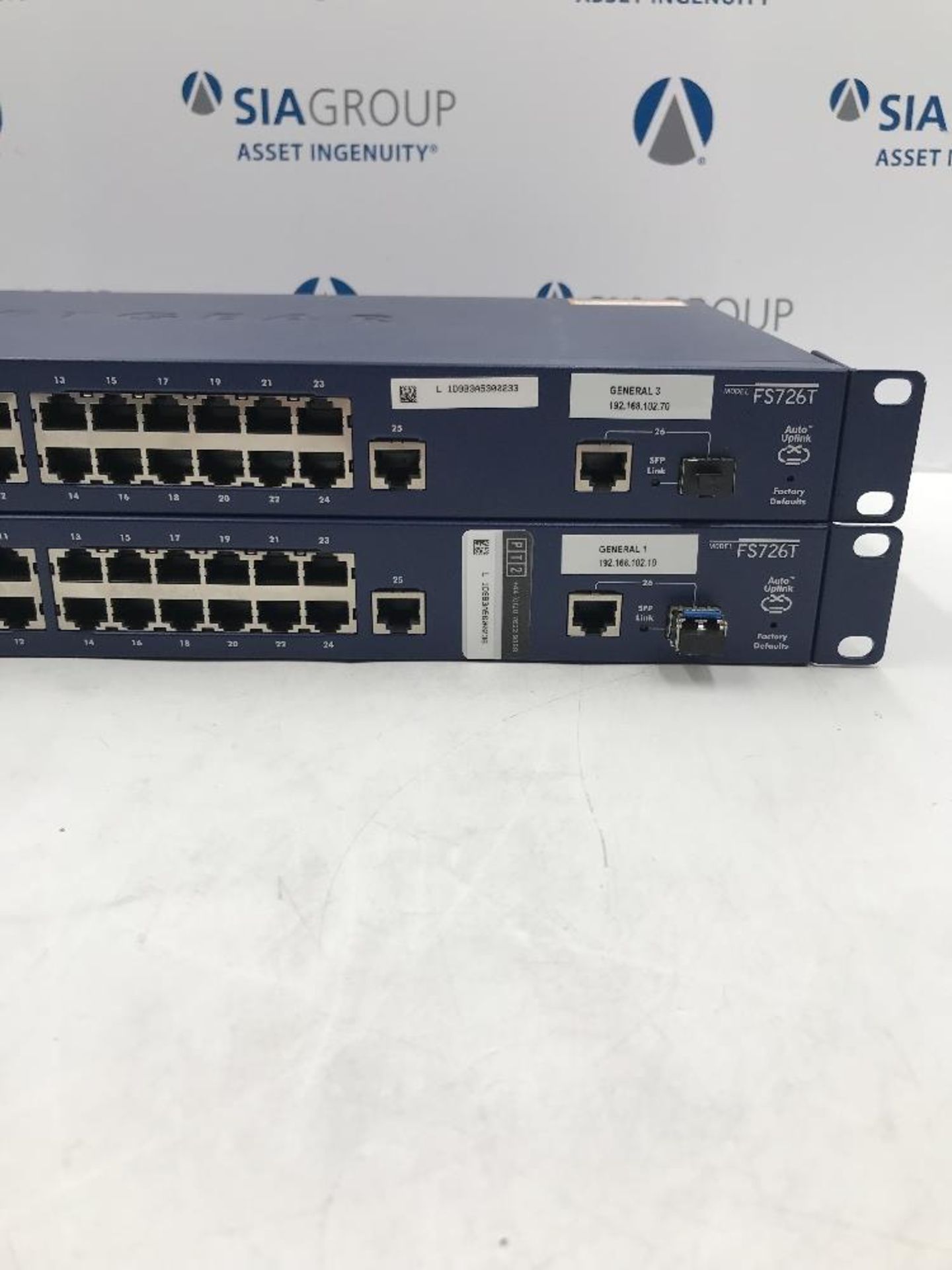 (2) Netgear FS726T ProSafe 24-Port 10/100Mbps Smart Switches - Image 3 of 4