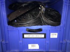 Quantity of 13 AMP 4-Way 10m AC Extension Leads