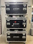 (3) Mobile Flight Cases