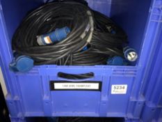 Quantity of 15m 16 AMP Extension Leads