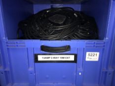 Quantity of 13 AMP 2-Way 10m Extension Leads