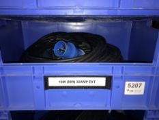 Quantity of 15m 32 AMP Extension Cables