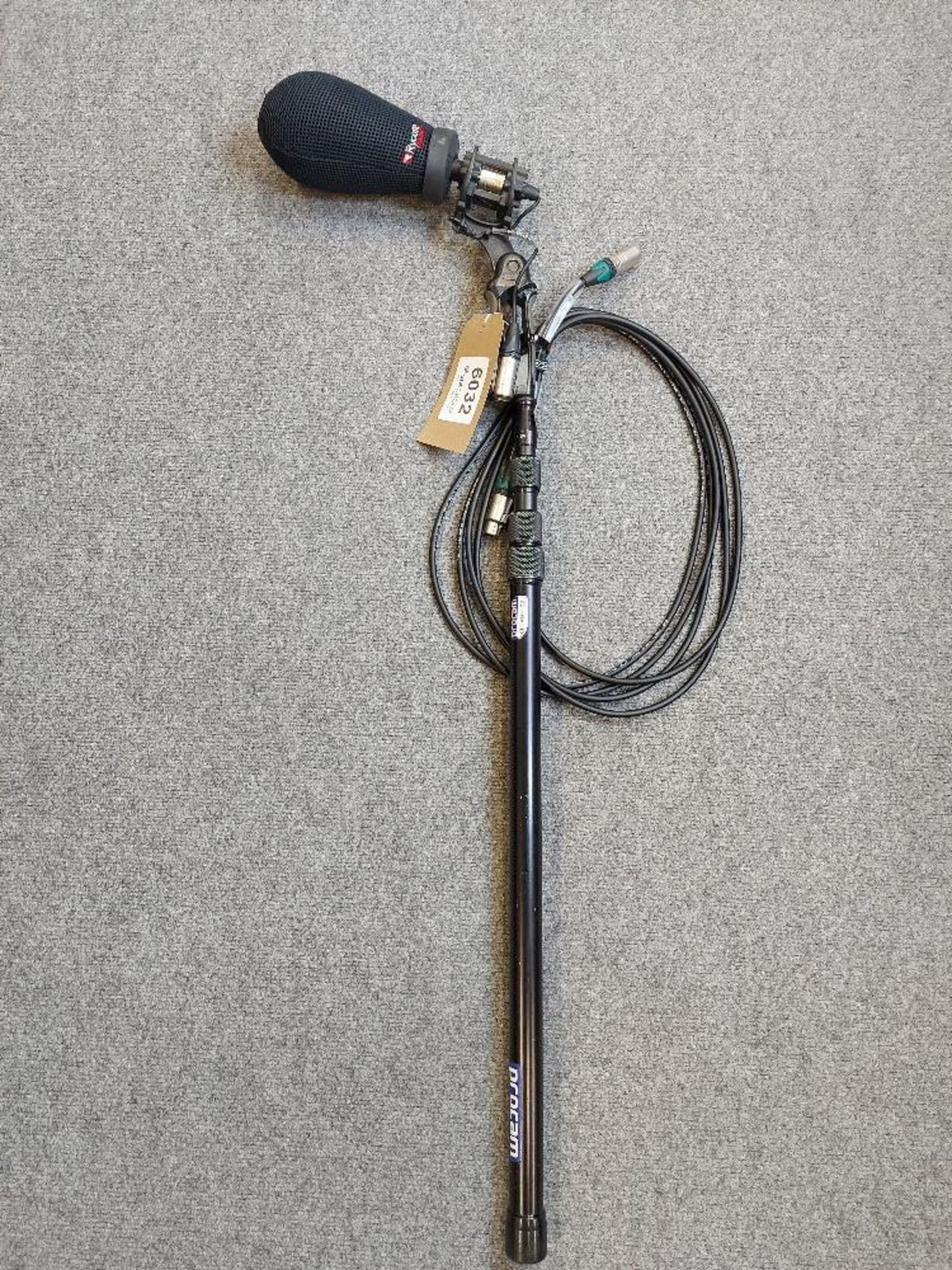 Sanken CS-1E Microphone With K-Tek Boom Pole, Rycote Softie Windshield And Neutrik Cable