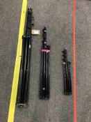 (3) Various sized spares and repairs lighting tripods