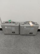 (2) Peli 1520 Waterproof Cases (Grey)