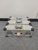 (3) Aluminium Flight Cases