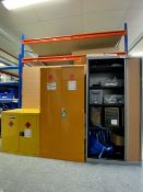 (2) Flammable Liquid Cabinets and and Contents and (1) Office Cabinet and Contents