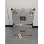 (2) Aluminium Flight Cases