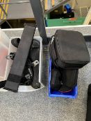 Large Quantity of Various Foam Inserts and (5) Small Carry Cases and Shoulder Straps