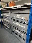 (2) Steel Four Drawer Filing Cabinets