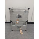 (2) Aluminium Flight Cases