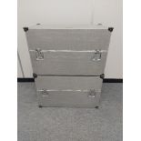 (2) Aluminium Camera Coffin Flight Cases