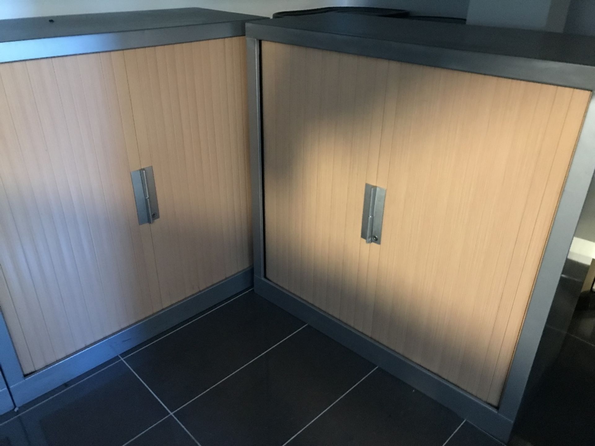 (3) Office Sliding Door Cabinets and Contents - Image 2 of 3