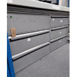 (2)Three Drawer Steel Filing Cabinets