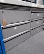 (2)Three Drawer Steel Filing Cabinets