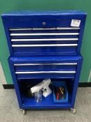 Mobile Two Tier Steel Multi-Drawer Tool Chest