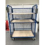 Steel Three Tier Mobile Warehouse Cage