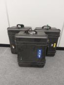 (3) Peli 1610 Waterproof Cases