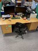 (2) Workbenches and Office Desk and Contents as Lotted