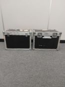 (2) Flight Cases with Foam Inserts