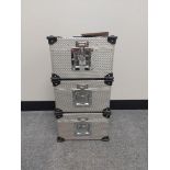 (3) Aluminium Flight Cases