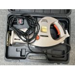 Powerbase Excel 240v reciprocating saw with plastic carry case