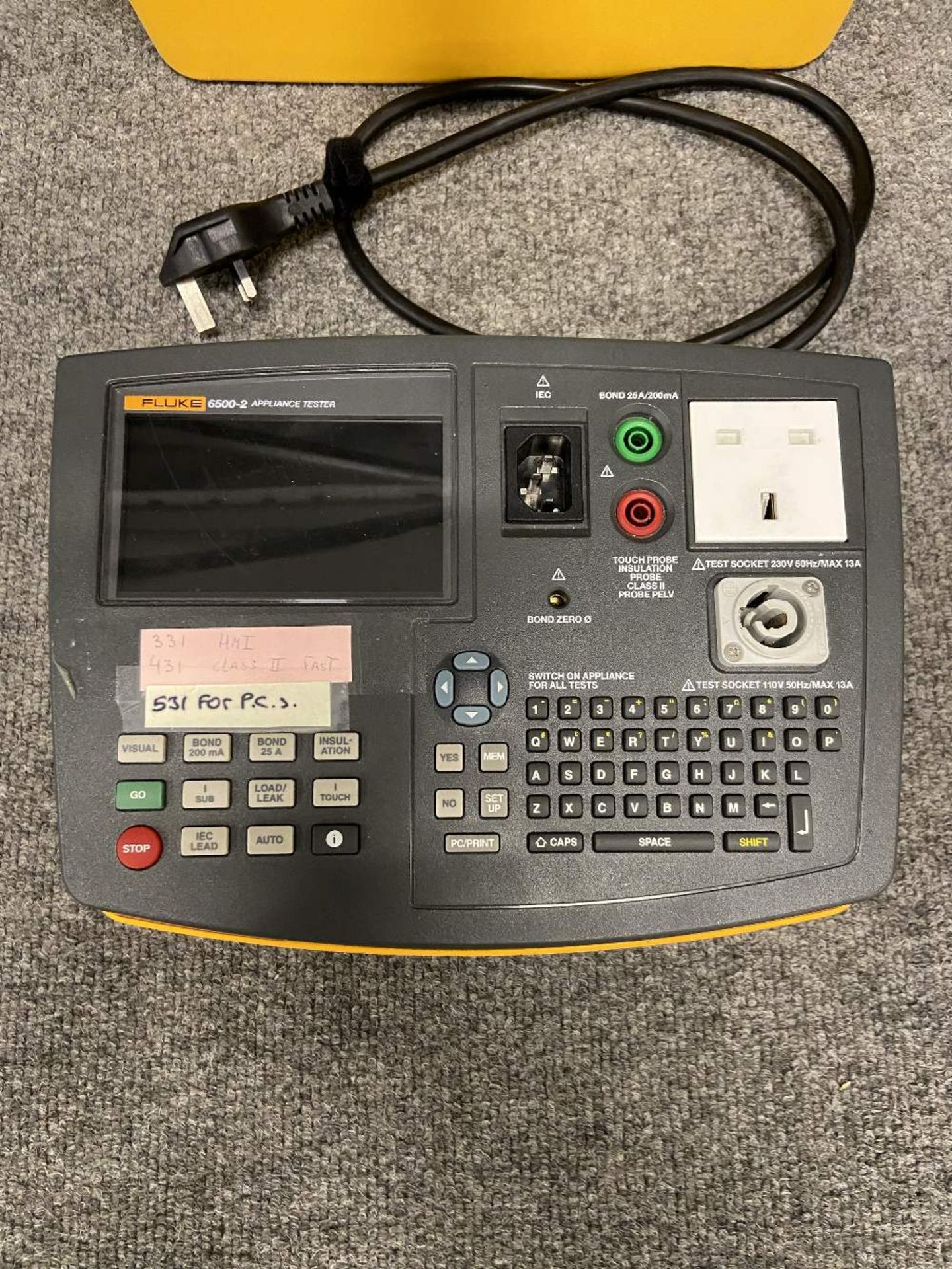 Fluke 6500-2 UK Portabler Appliance Tester in Carry Case - Image 2 of 3