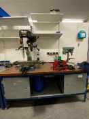 Steel Framed Engineering Workbench And Contents