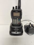 ICOM VFH Air Band transceiver Model: IC-A6E with charging dock