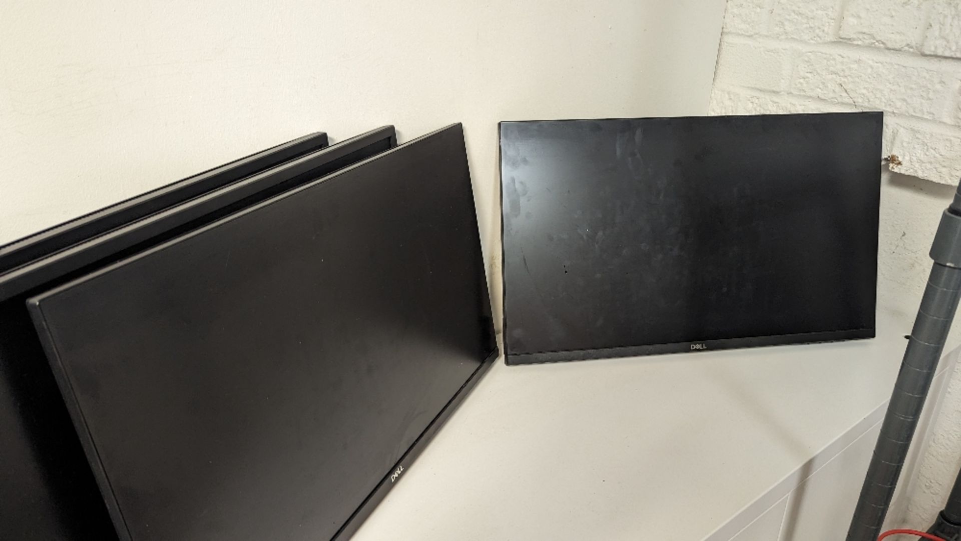 (14) DELL PC monitors with quantity of desk stands, mounts and cables - Image 5 of 22