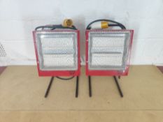 (2) 110V Elite Heat portable infared heaters