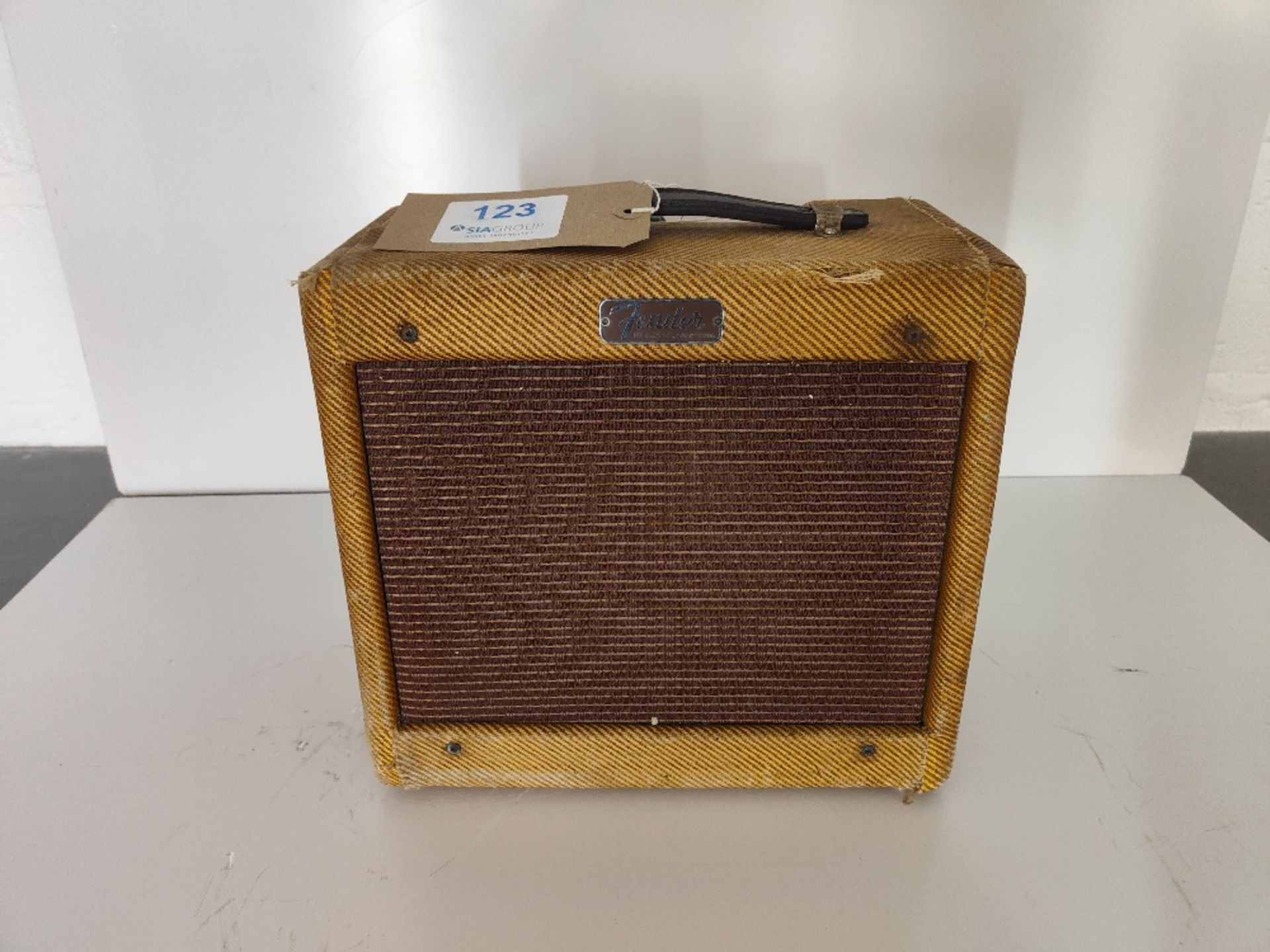 Small vintage Fender Champ amplifier