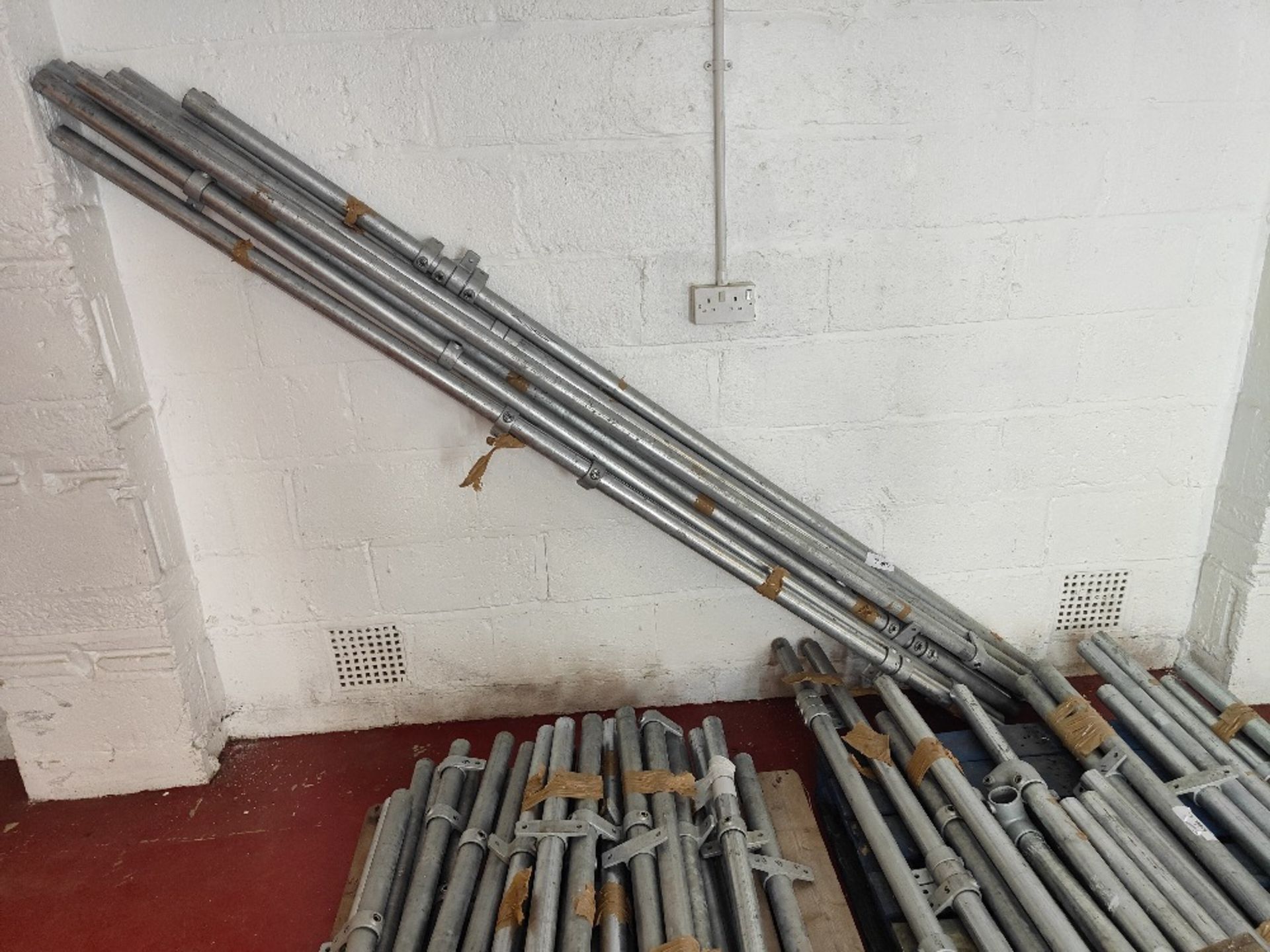 Large Quantity of reclaimed scaffolding and boards forming components of office desks - Image 11 of 19