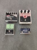 (4) Electro-harmonix foot pedals to include:
