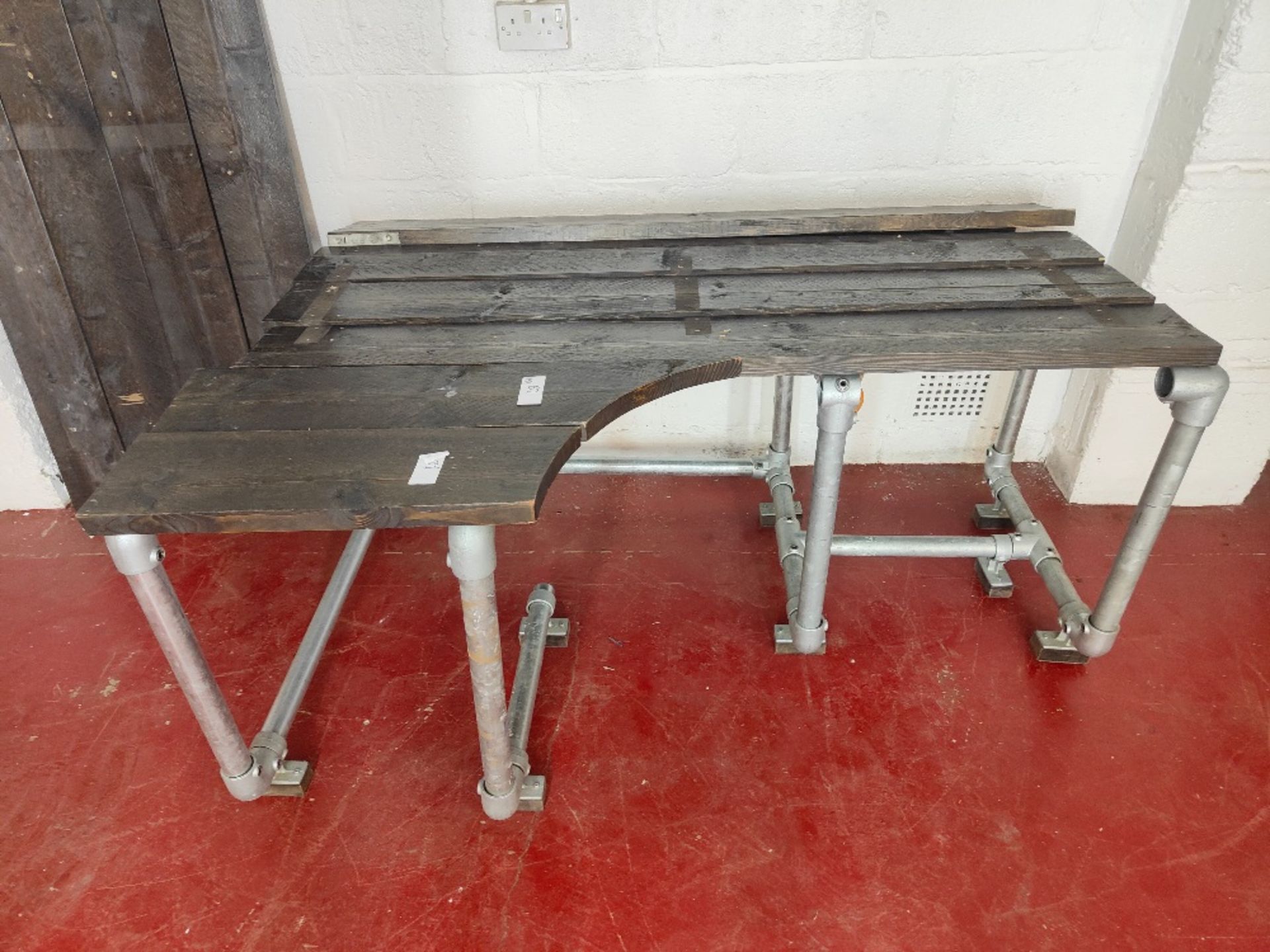 Large Quantity of reclaimed scaffolding and boards forming components of office desks - Image 14 of 19