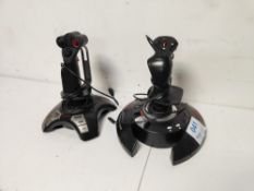 Thrustmaster T-Flight stick x and Speedlink phantom hawk flight stick joysticks