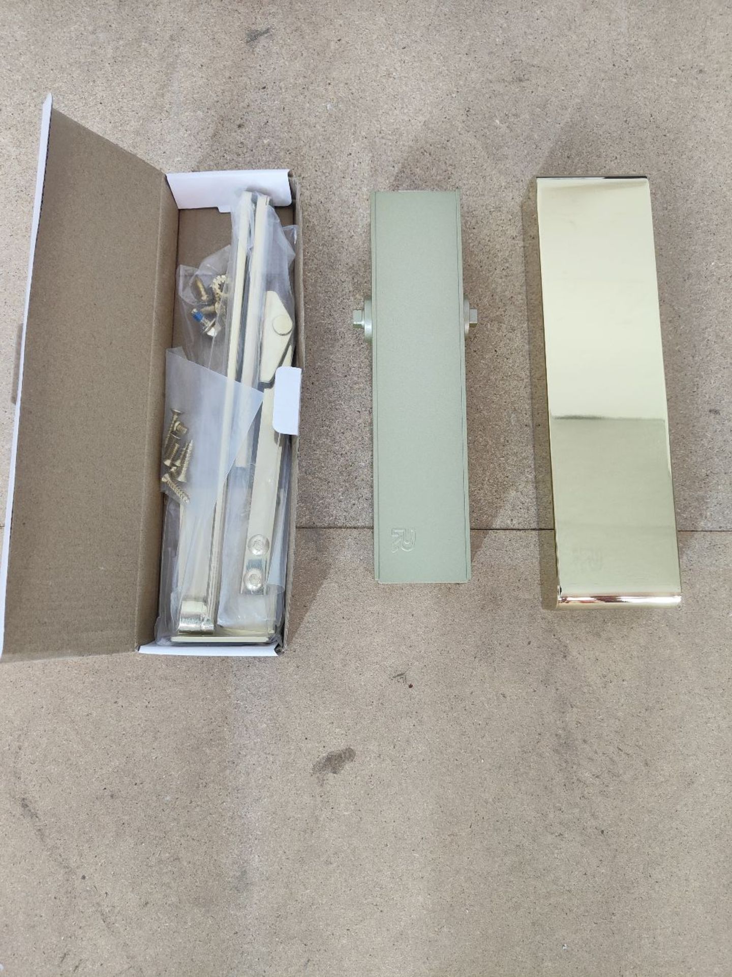 (2) Rutland polished brass architectural door closers - Image 2 of 3