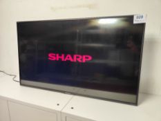 Sharp LC-43CFF5111K television with power cord