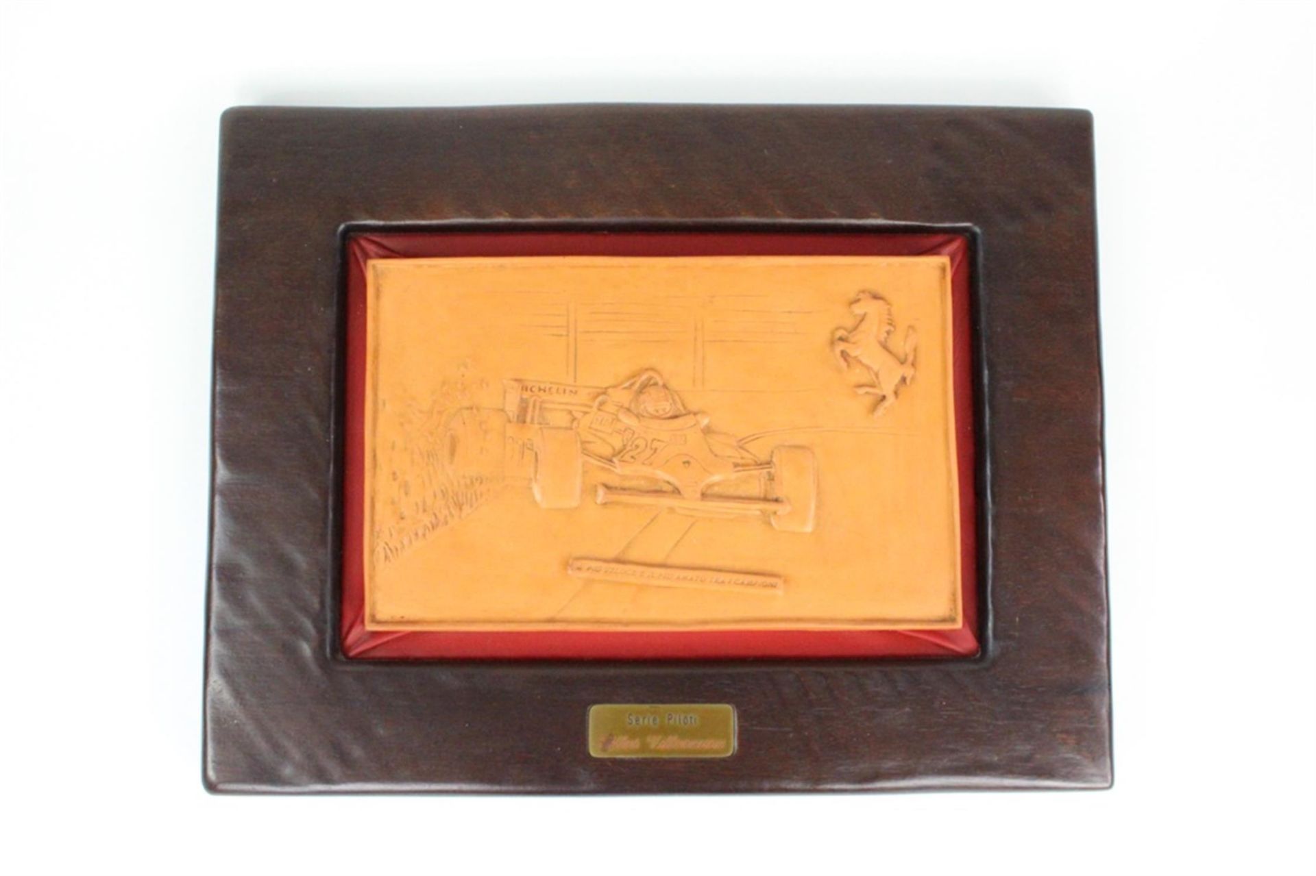 Gilles Villeneuve Schedoni Leather Carving 1979-1980 Ferrari 312 126