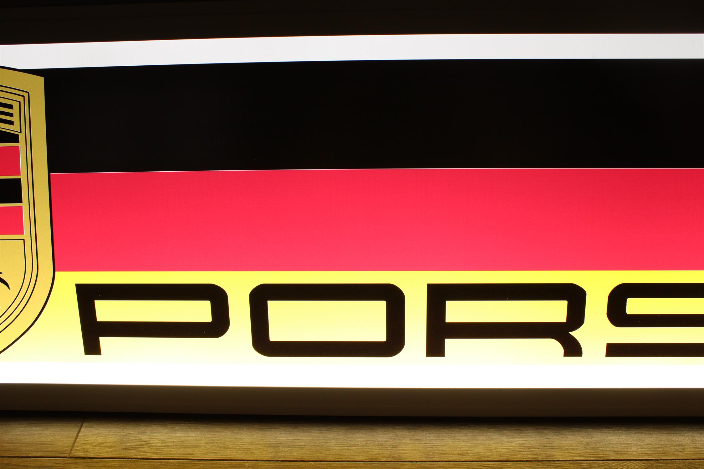 Porsche-Style Illuminated Sign - Image 6 of 10