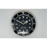Stylish Brushed-Stainless Steel Wall Clock*