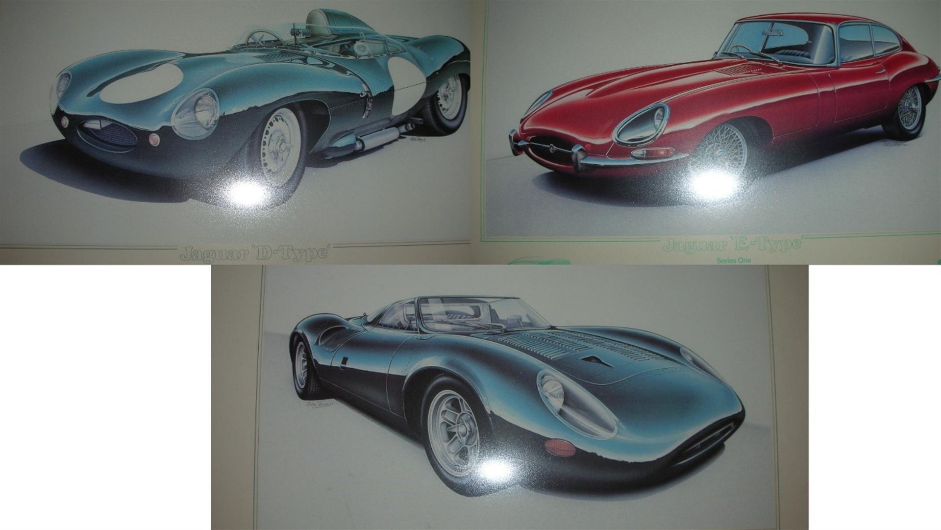 Jaguar XJ13, E-Type and D-Type Limited Edition Signed Prints - Image 11 of 16