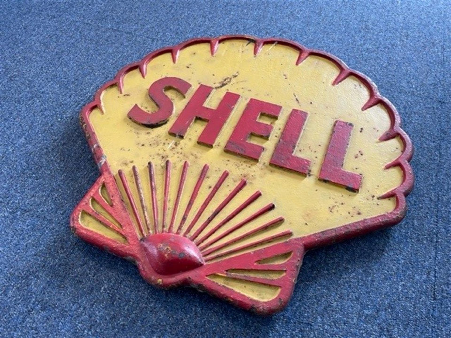 Rare, Original, Substantial Cast Metal Shell Sign c1930s - Image 2 of 7