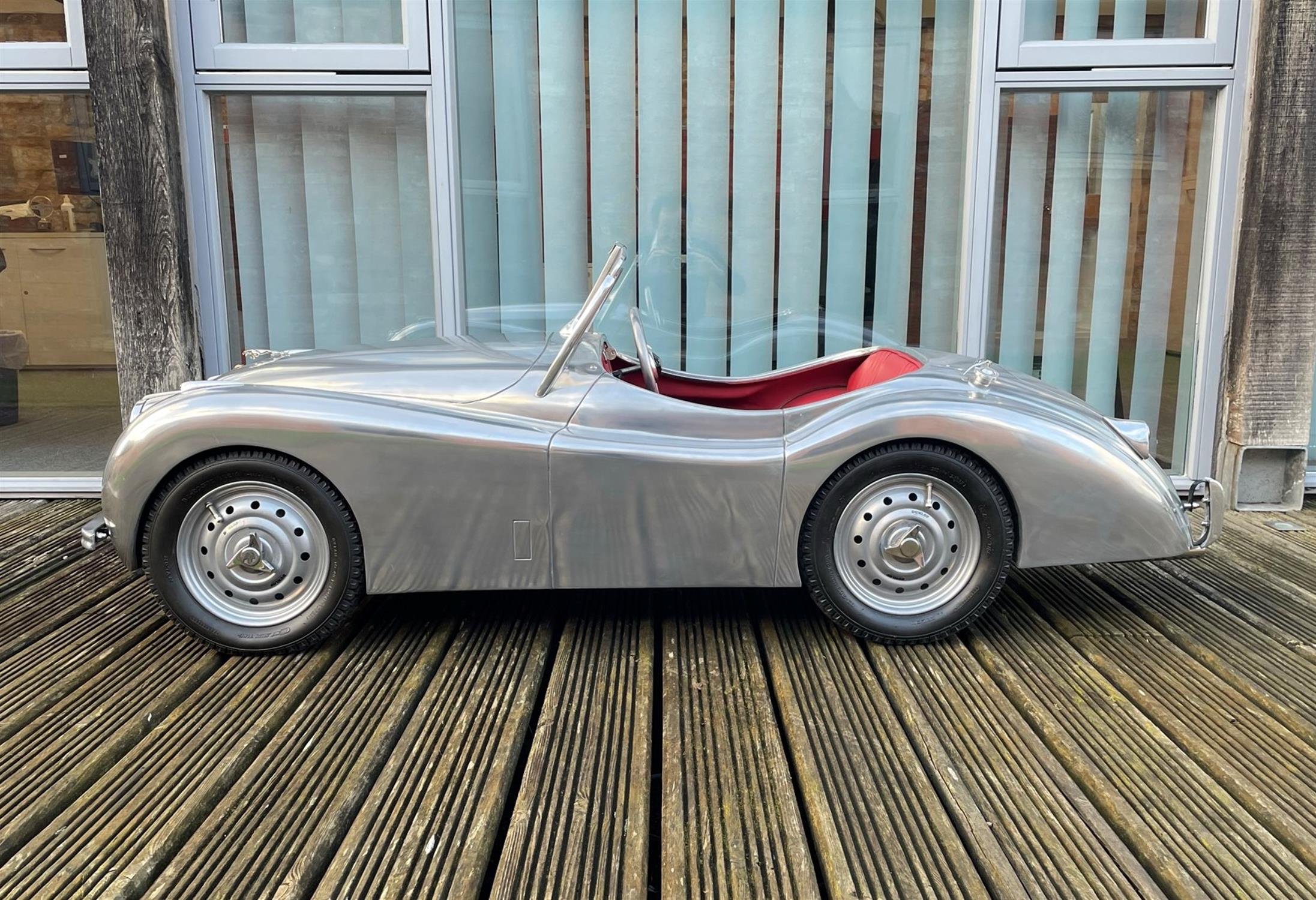 A Unique Polished Aluminium Bodied 1:2.5 Scale Electric XK120 - Image 2 of 10